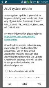 Asus ZenFone 2 Güncelleme Aldı