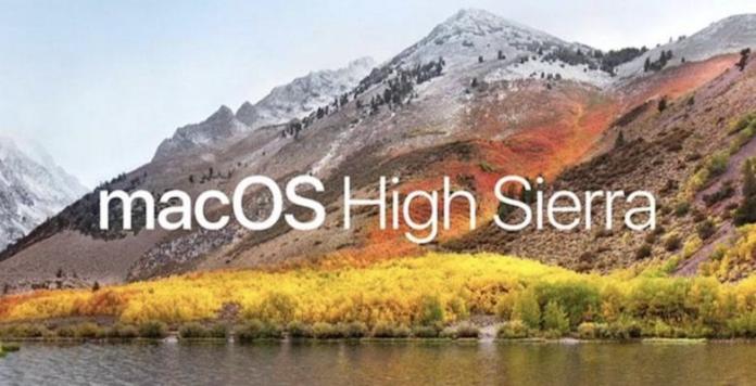 MacOS 10.13 High Sierra