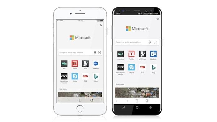 Microsoft Edge Android ve iOS Microsoft Edge Android ve iOS