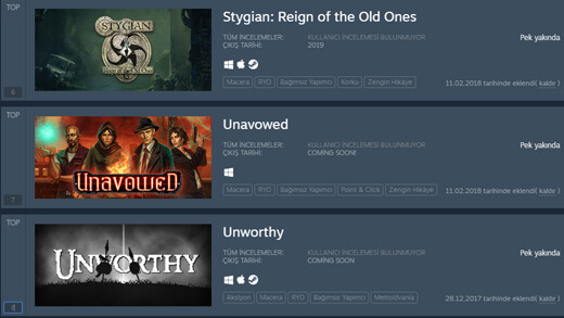 Steam İstek Listeli Özelliği Yenilendi!