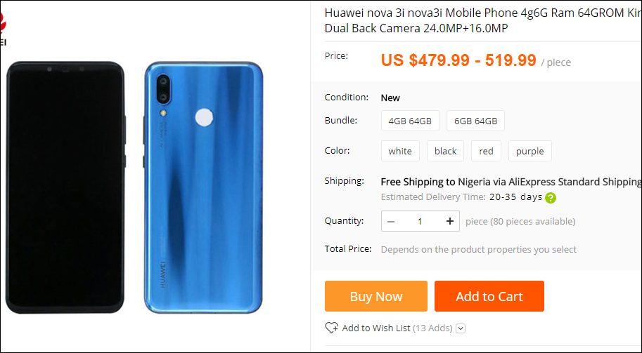 Huawei Nova 3i Tanıtıldı! Özellikleri ve Fiyatı - Cepkolik