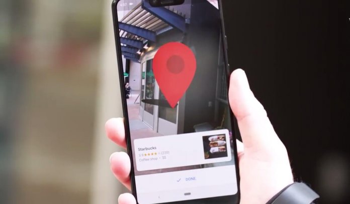 Goole-haritalar-ar-1 Google Haritalar için Google'dan Dev Adım - AR Desteği