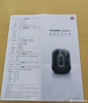 Huawei Sound X akıllı hoparlör sızdırıldı