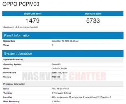 OPPO A91 GeekBench'te Görüntülendi!