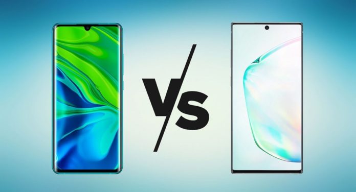 samsung galaxy note 10 lite vs xiaomi mi note 10 lite