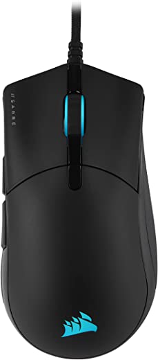 Corsair Sabre RGB Pro Champion Series CH-9303111-EU 18000 DPI 6 Tuş Optik Sensör Gaming Mouse, Siyah