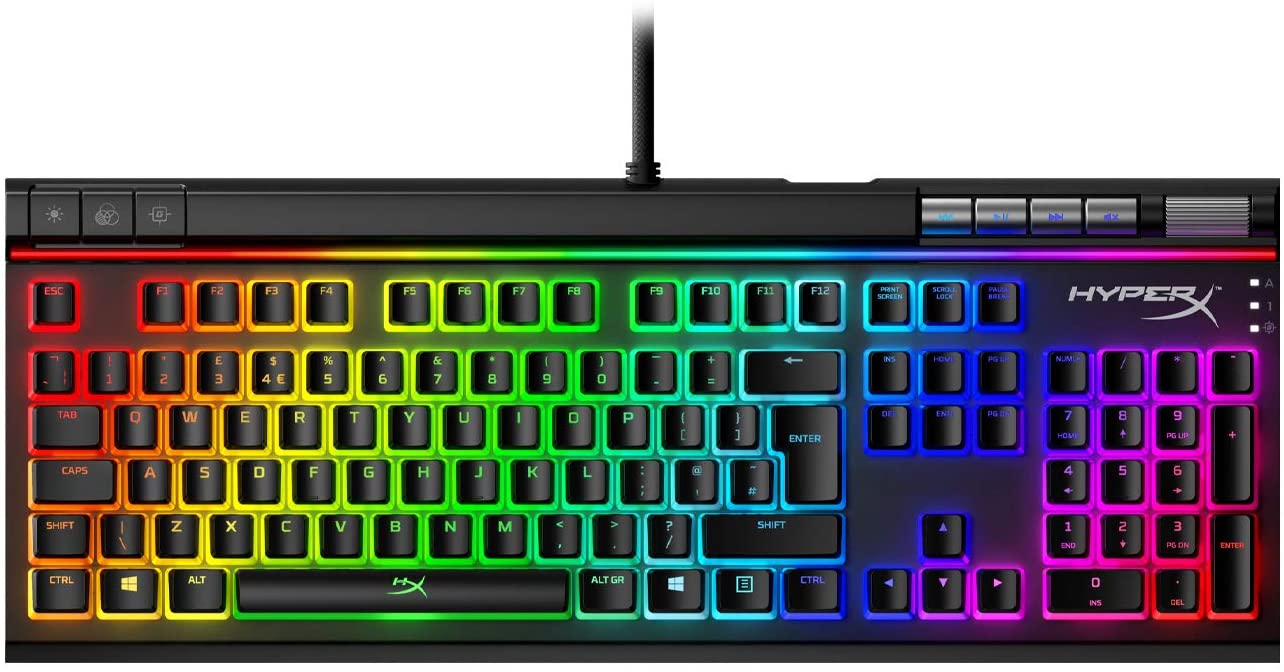 HyperX Alloy Elite 2 RGB Mekanik Klavye UK Layout HKBE2X-1X-UK/G