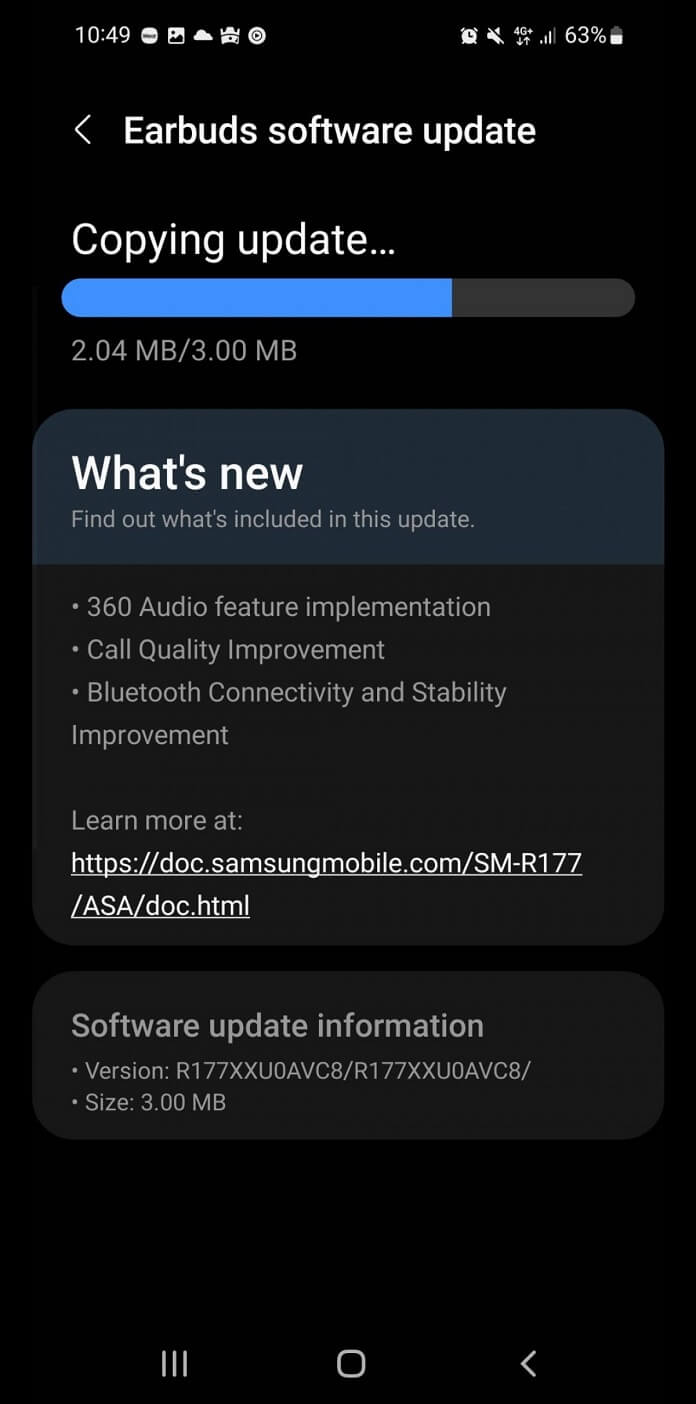 Samsung Galaxy Buds 2 ve Buds Live Software Update