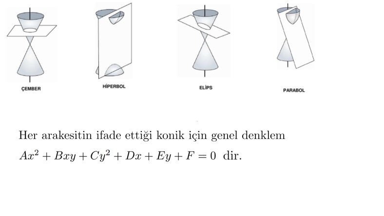 analitik geometri formülleri