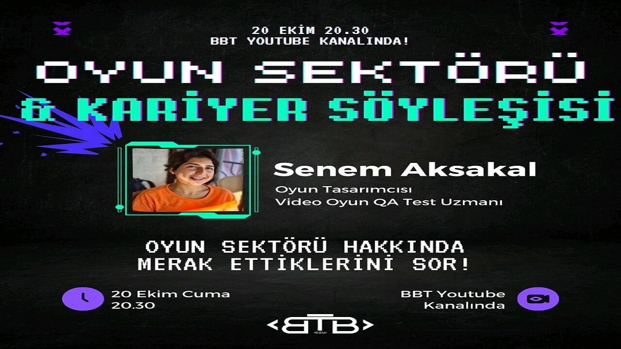 Senem Aksakal ile Oyun Sektörü ve Kariyer Söyleşisi